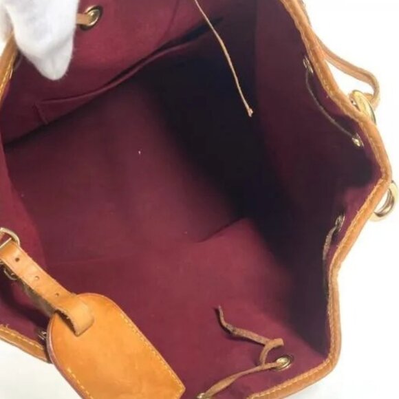 Authentic Louis Vuitton Multicolor Petit Noe Monogram Bucket Shoulder Bag White - Picture 15 of 16